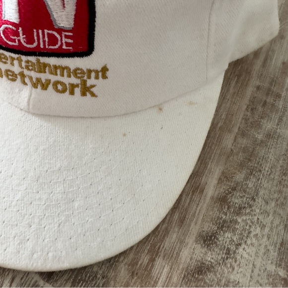 TV Guide White Baseball Cap One Size - Picture 2 of 5